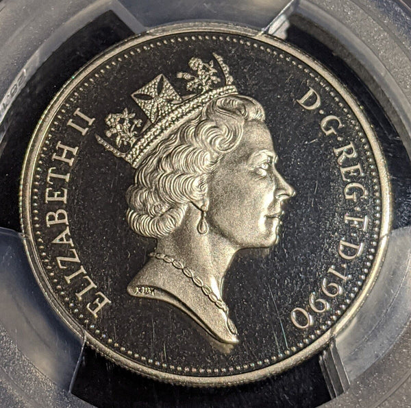 Great Britain 1990 Proof Ten Pence 10p S-F3 PCGS PR69DCAM FDC UNC #2535