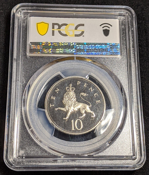 Great Britain 1990 Proof Ten Pence 10p S-F3 PCGS PR69DCAM FDC UNC #2535