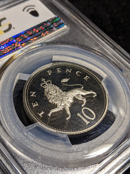 Great Britain 1990 Proof Ten Pence 10p S-F3 PCGS PR69DCAM FDC UNC #2535
