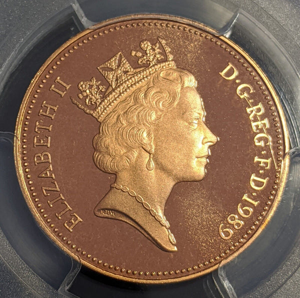 Great Britain 1989 Proof Two Pence 2p S-C3 PCGS PR68DCAM FDC UNC #2537