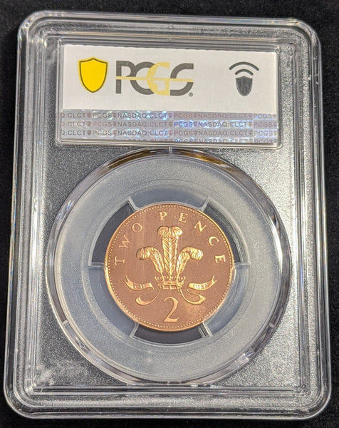 Great Britain 1989 Proof Two Pence 2p S-C3 PCGS PR68DCAM FDC UNC #2537