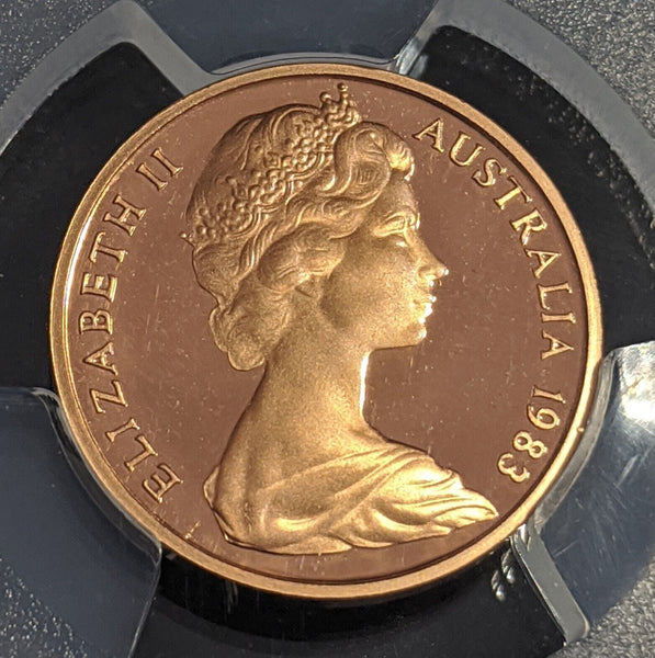 1983 Proof One Cent 1c Australia PCGS PR69DCAM FDC UNC #2541