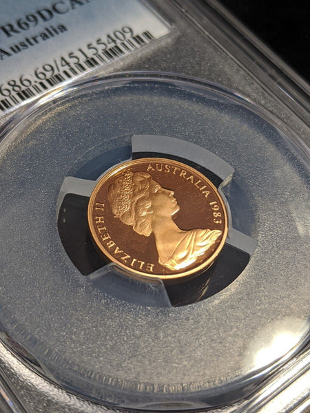 1983 Proof One Cent 1c Australia PCGS PR69DCAM FDC UNC #2541