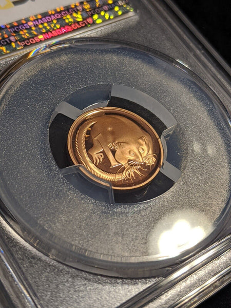 1983 Proof One Cent 1c Australia PCGS PR69DCAM FDC UNC #2541