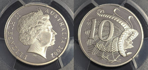 2002 Proof Ten Cent 10c Australia PCGS PR69DCAM FDC UNC #2540