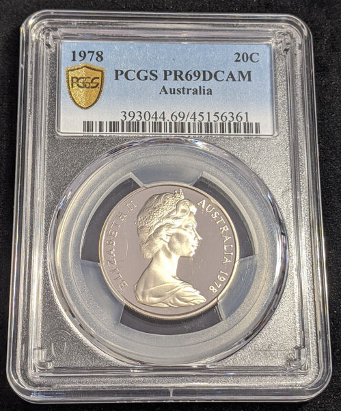 1978 Proof Twenty Cent 20c Australia PCGS PR69DCAM FDC UNC #2544
