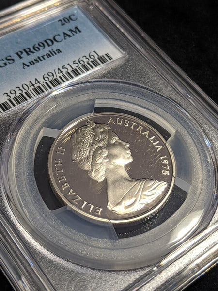 1978 Proof Twenty Cent 20c Australia PCGS PR69DCAM FDC UNC #2544