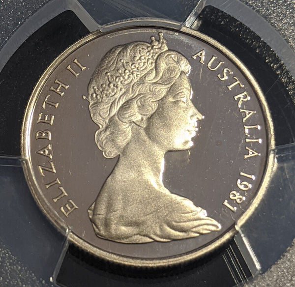1981 Proof Five Cent 5c Australia PCGS PR68DCAM FDC UNC #2546