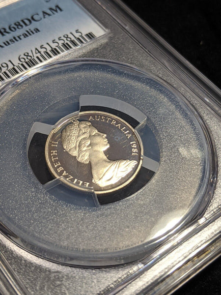 1981 Proof Five Cent 5c Australia PCGS PR68DCAM FDC UNC #2546