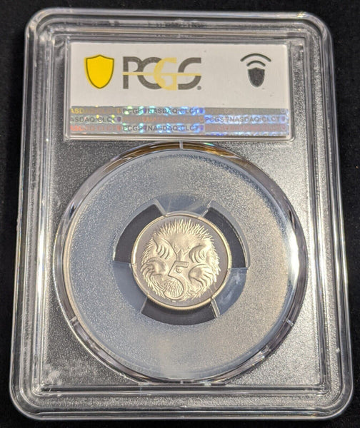 1981 Proof Five Cent 5c Australia PCGS PR68DCAM FDC UNC #2546