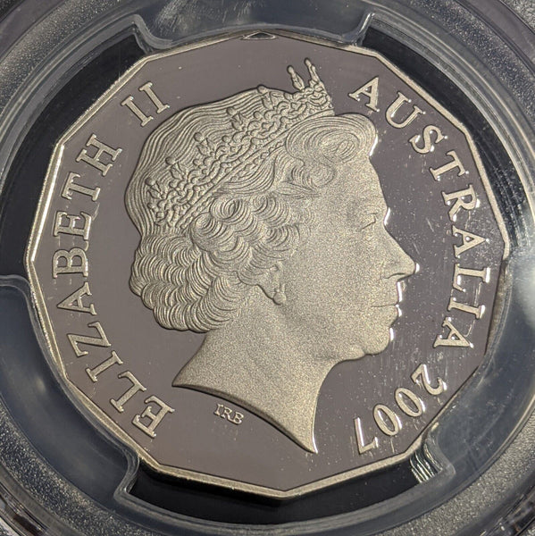 2007 Proof Fifty Cent 50c Australia PCGS PR70DCAM FDC UNC #2557