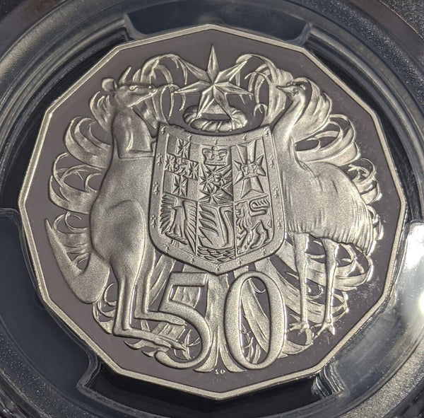 2007 Proof Fifty Cent 50c Australia PCGS PR70DCAM FDC UNC #2557