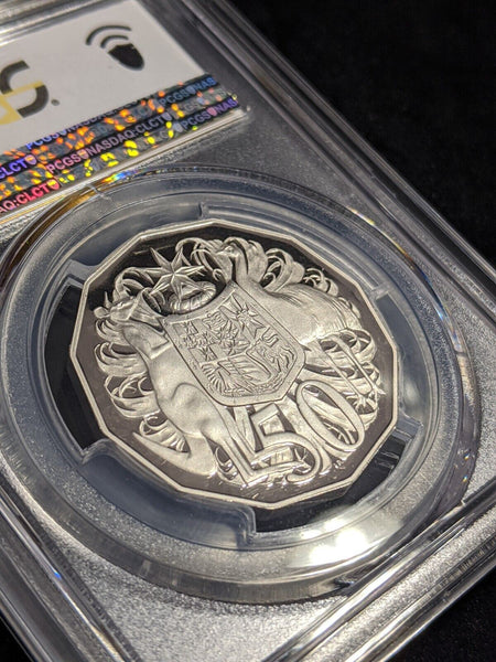 2007 Proof Fifty Cent 50c Australia PCGS PR70DCAM FDC UNC #2557