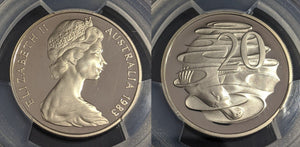 1983 Proof Twenty Cent 20c Australia PCGS PR69DCAM FDC UNC #2562