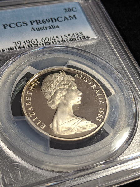 1983 Proof Twenty Cent 20c Australia PCGS PR69DCAM FDC UNC #2562