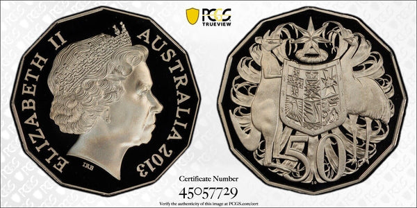 2013 Proof Fifty Cent 50c Australia PCGS PR70DCAM FDC UNC #2561