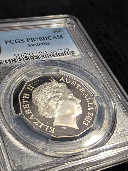 2013 Proof Fifty Cent 50c Australia PCGS PR70DCAM FDC UNC #2561