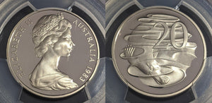 1983 Proof Twenty Cent 20c Australia PCGS PR69DCAM FDC UNC #2563