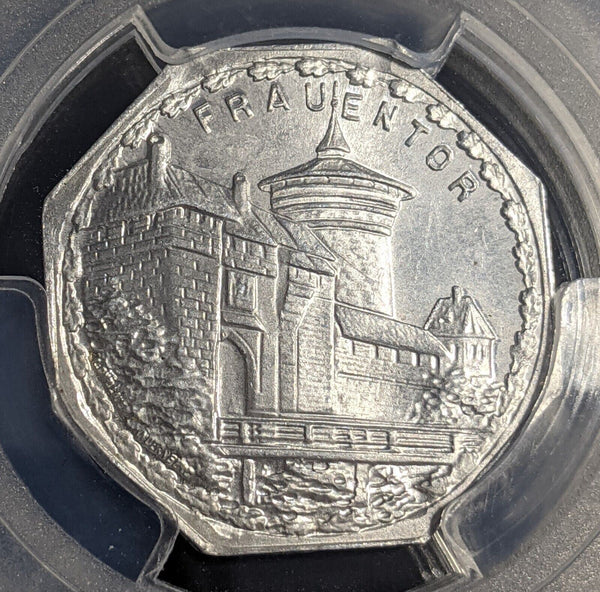Germany Nurnberg Frauentor Streetcar Token 20 Pfennig PCGS MS64 GEM #2575