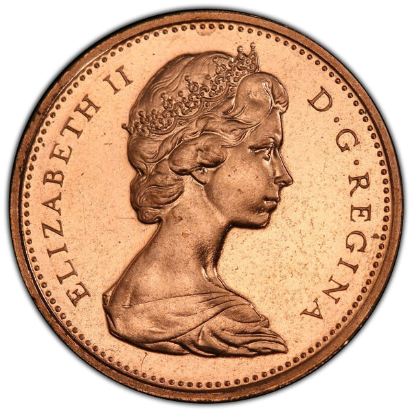 Canada Proof 1967 One Cent 1c PCGS PR64RD GEM UNC KM# 65 #2589