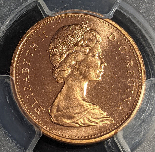 Canada Proof 1967 One Cent 1c PCGS PR64RD GEM UNC KM# 65 #2589