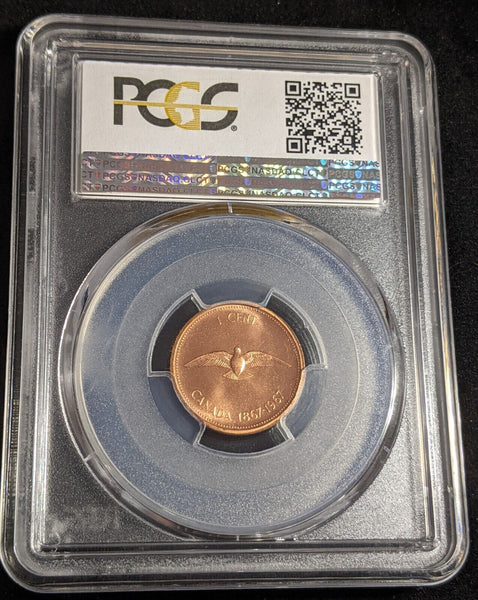 Canada Proof 1967 One Cent 1c PCGS PR64RD GEM UNC KM# 65 #2589