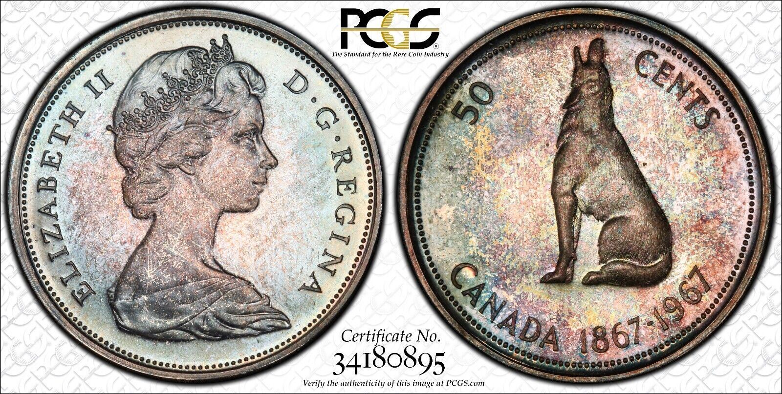 Canada Proof 1967 Fifty Cent 50c PCGS PR66 GEM UNC KM 69 2599