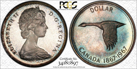 Canada Proof 1967 One Dollar $1 PCGS PR65 GEM UNC KM# 70 #2602