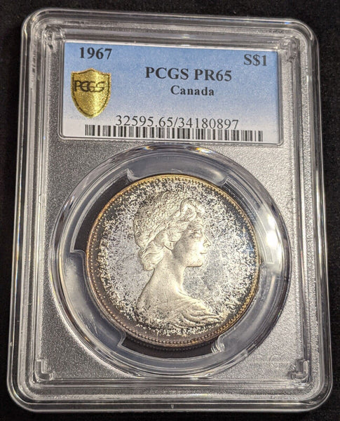 Canada Proof 1967 One Dollar $1 PCGS PR65 GEM UNC KM# 70 #2602