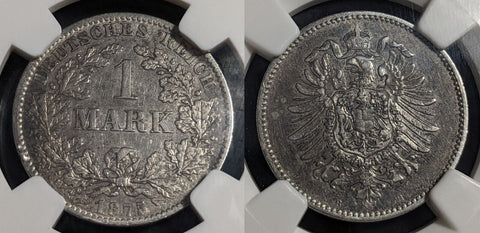 Germany 1875B Empire Mark NGC AU50 aUNC KM# 7 #2612