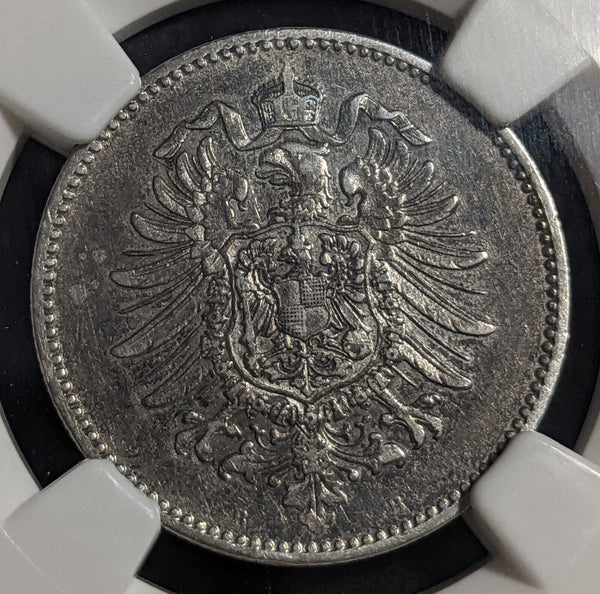 Germany 1875B Empire Mark NGC AU50 aUNC KM# 7 #2612