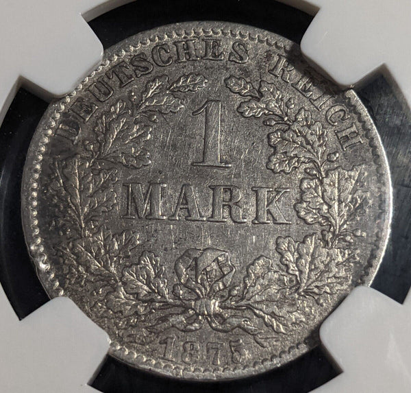 Germany 1875B Empire Mark NGC AU50 aUNC KM# 7 #2612
