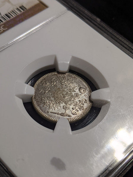 Finland 1914 S 50 Pennia NGC MS64 GEM UNC KM# 2.2 #2614