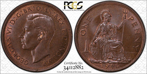 Great Britain 1940 Penny 1D PCGS MS64BN GEM UNC KM# 845 Sp# 4114 #2616