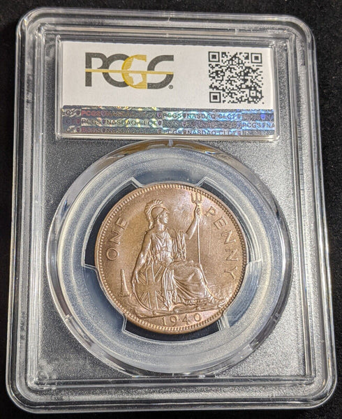 Great Britain 1940 Penny 1D PCGS MS64BN GEM UNC KM# 845 Sp# 4114 #2616