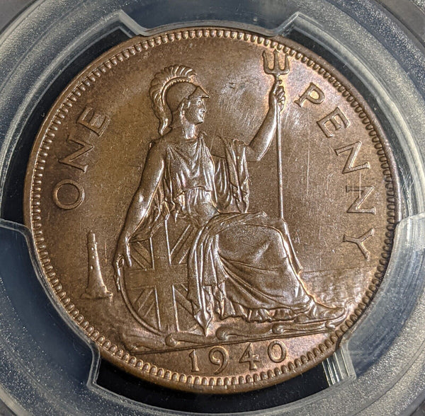 Great Britain 1940 Penny 1D PCGS MS64BN GEM UNC KM# 845 Sp# 4114 #2616