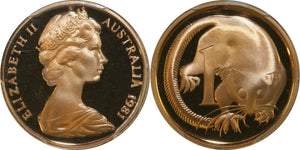 1981 Proof One Cent 1c Australia PCGS PR68DCAM FDC UNC #2618