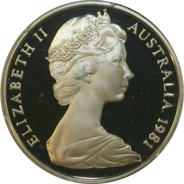 1981 Proof Ten Cent 10c Australia PCGS PR68DCAM FDC UNC #2621