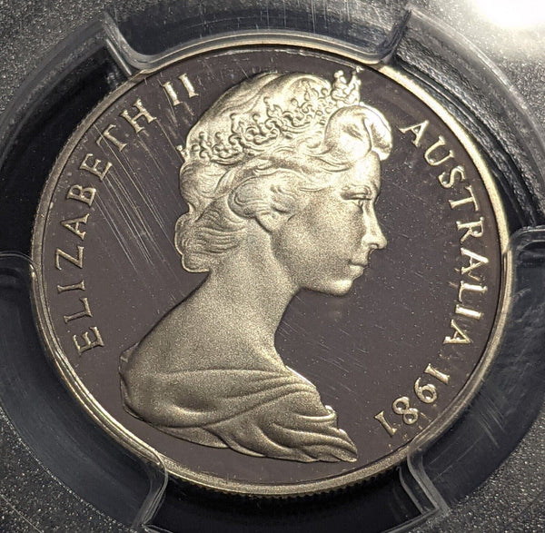 1981 Proof Ten Cent 10c Australia PCGS PR68DCAM FDC UNC #2621