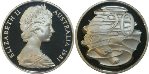 1981 Proof Twenty Cent 20c Australia PCGS PR68DCAM FDC UNC #2623