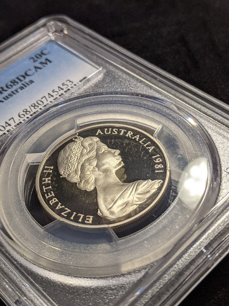 1981 Proof Twenty Cent 20c Australia PCGS PR68DCAM FDC UNC #2623