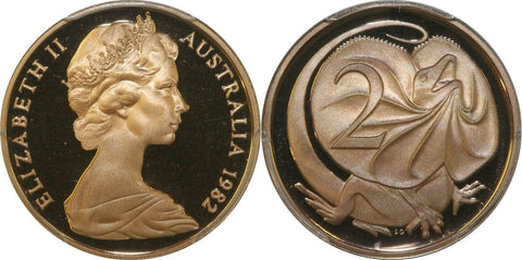1982 Proof Two Cent 2c Australia PCGS PR68DCAM FDC UNC #2624