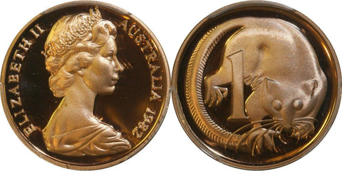 1982 Proof One Cent 1c Australia PCGS PR68DCAM FDC UNC #2627