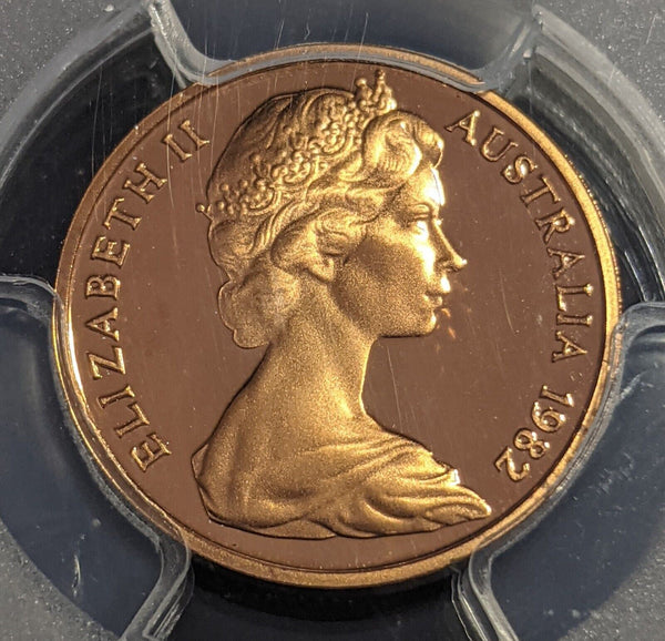 1982 Proof One Cent 1c Australia PCGS PR68DCAM FDC UNC #2627