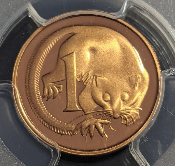 1982 Proof One Cent 1c Australia PCGS PR68DCAM FDC UNC #2627