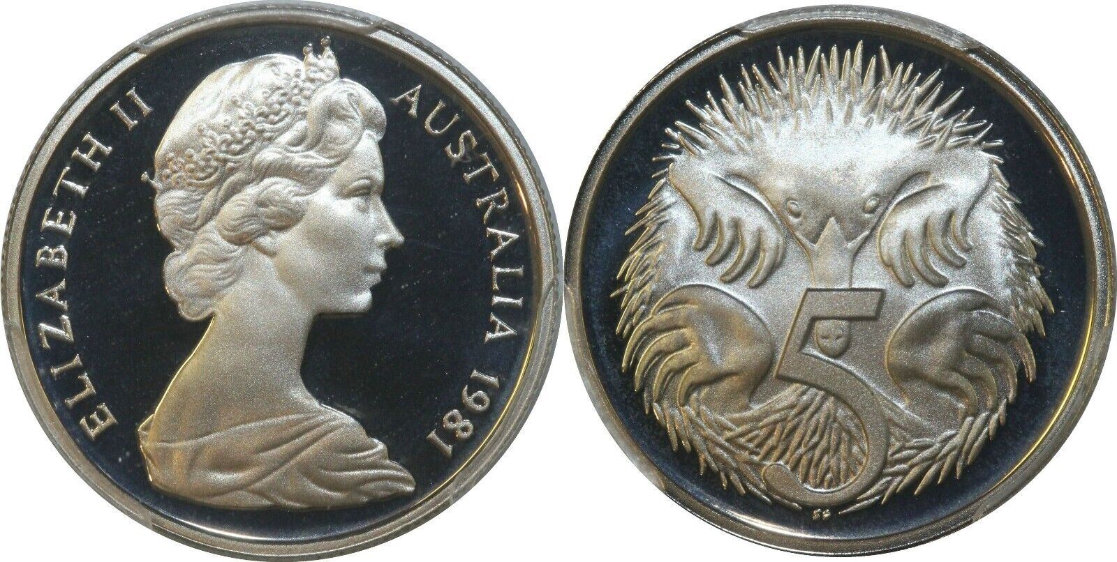 1981 Proof Five Cent 5c Australia PCGS PR68DCAM FDC UNC #2620