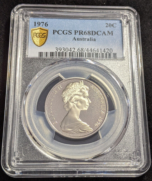 1976 Proof Twenty Cent 20c Australia PCGS PR68DCAM FDC UNC #2630