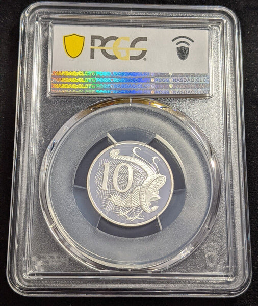 2005 Proof Silver Ten Cent 10c Australia PCGS PR69DCAM FDC UNC #2631