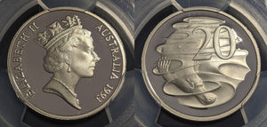 1993 Proof Twenty Cent 20c Australia PCGS PR69DCAM FDC UNC #2632