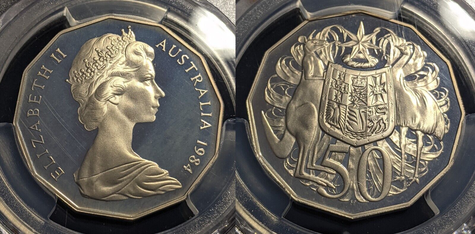 1984 Proof Fifty Cent 50c Australia PCGS PR68DCAM FDC UNC #2641